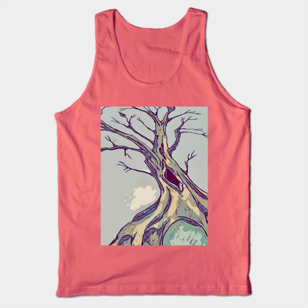 Solitary leaf Tank Top by Glenbobagins